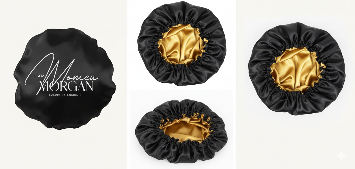 I Am Monica Morgan Luxury Satin Bonnet